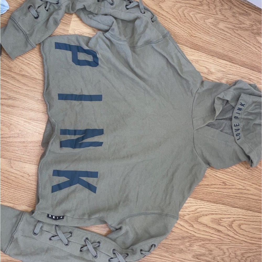 PINK cropped hoodie